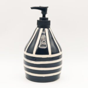 Black White Soap Dispenser
