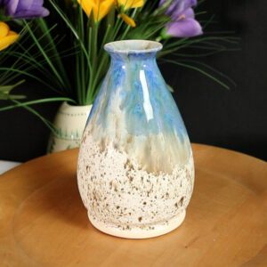 Blue Brown Speckle Vase