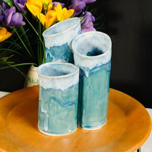 Blue Fluted Vase