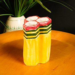 Fluted Pencil Vase